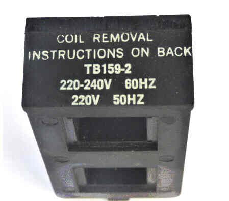 COIL. 220-240 VAC, SYLVANIA JOSLYN CLARK # TB-159-2