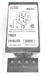 RELAY, FLASHER, 24 VAC/VDC, ABB # FS524 OR SCHINDLER 3-40049-88