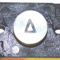 BUTTON, MONITOR, ILLUMINATED, SS, MARKED ARROW