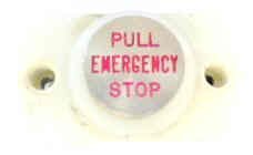 SWITCH, STOP, PUSH TO RUN, PULL -EMERGENCY- STOP GAL #  PB4-0018V