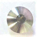 BUTTON, VANDAL RESISTANT, STAINLESS STEEL, CENTER DOT  AS SHOWN
