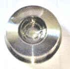 BUTTON, VANDAL RESISTANT, STAINLESS STEEL, CENTER DOT  AS SHOWN