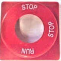 HALO, KEYSWITCH, MARKED STOP/STOP/RUN  RED INNOVATION # 9331-271