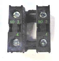 CONTACT, BLOCK, ASSEMBLY, 2 N.0 CONTACTS, EATON # M22-K10