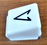 INSERT, POSITION INDICATOR, DOWN ARROW, 1 5/16 X 1 3/8 DOVER SERIES 982500