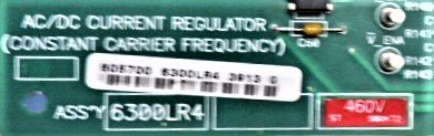 BOARD, CIRCUIT, TAC 50, AC/DC CURRENT REGULATOR, DOVER # 6300LR4