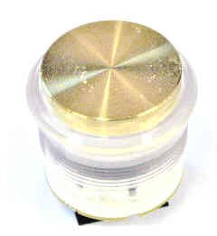 BUTTON, BRONZE FLAT PROJECTING RED LED CLEAR RING, 24 VDC OTIS # AAA23500CH51
