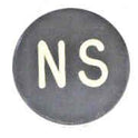 BUTTON, 7/8 DIAMETER, MARKED 'NS' OTIS # A323AF1-NS