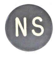 BUTTON, BLACK, MARKED NON STOP, 1 DIAMETER OTIS # 323BD1-NS