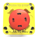 SWITCH, GIOVENZANA, STOP, PIT, RIL RATED HIGH CONTRAST YELLOW AND RED HOUSING
