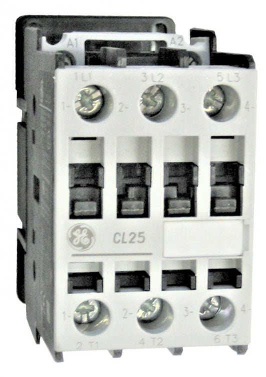 CONTACTOR, 3 POLE, 22 AMP, 110-120VAC COIL, G-E # CL25A310TJ