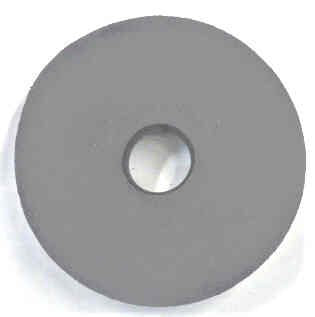 BUFFER, DRUM, RUBBER, 4 O.D. X 1 WIDE WITH 1 HOLE