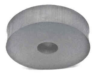 BUFFER, DRUM, RUBBER, 4 O.D. X 1 WIDE WITH 1 HOLE