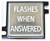 PUSHBUTTON, SS, FLASHES WHEN ANSWERED, SCHINDLER 3300-5500 SERIES