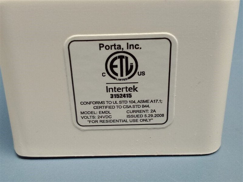INTERLOCK, RESIDENTIAL, LH, 24 VDC, EMI PORTA # EMDL06