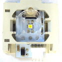 BLOCK, CONTACT. 24 VDC, 1 N.O. CONTACT, PUSHBUTTON, WHITE LED