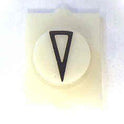 PRESSEL.PUSHBUTTON, WHITE WITH BLACK ARROW AS SHOWN