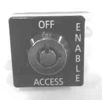 BEZEL AND ACTUATOR FOR ACCESS KEY SWITCH, KEY # EPCO 02