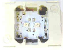 BLOCK, CONTACT. 6-12-24 VDC,  PUSHBUTTON, RED LED