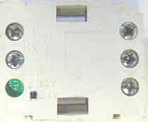 BLOCK, CONTACT. AURORA PUSHBUTTON 24 VOLT RED LED, DMG # BF0014A0