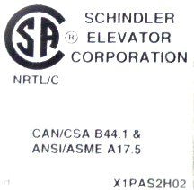 FIXTURE, HALL STATION, S.S., TYPE MTA UP BUTTON WITH FIRE SERVICE SCHINDLER
