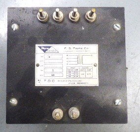 TRANSFORMER, SINGLE PHASE, 500VA, 208-240 PRI, 110 SEC PAYNE # 110089