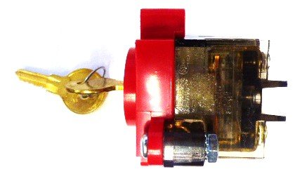 SWITCH, STOP, KEYED, N.C. CONTACTS HORIZONTAL KEY OUT 12 & 3 ADAMS D474K1
