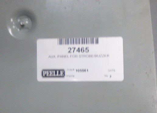 PANEL, AUX WITH AUDIBLE BUZZER USED WITH STROBE, MINI. PEELLE # 27465