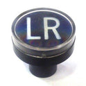 BUTTON, CLEAR CAP, 1 DIAMETER, MARKED LR OTIS # A323BD1-LR