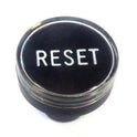 BUTTON, CLEAR CAP, 1 DIAMETER, MARKED RESET OTIS # A323BD1-RESET