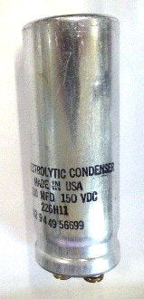 CAPACITOR, 750 MFD @ 150 VDC, POLARIZED OTIS # 226H11