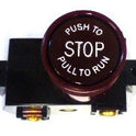 SWITCH, STOP, RED BUTTON PUSH TO STOP REPLACES HAUGHTON # 3-40216-56.