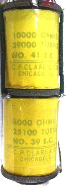 RELAY, TELEPHONE STYLE, 4K/10K OHMS COIL, CLARE # A216126