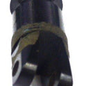 BUTTON, BLACK, 3/4 DIAMETER, MILK BOTTLE, MARKED # 4 OTIS # 323AB1