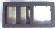 CHICKLET, BUTTON, FRAME, METAL OTIS # AAA396MZ-BLK