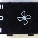 INSERT, BUTTON, FAN 2 SPEED SYMBOL 7069AF SERIES OTIS # 250E34