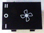 INSERT, BUTTON, FAN 2 SPEED SYMBOL 7069AF SERIES OTIS # 250E34