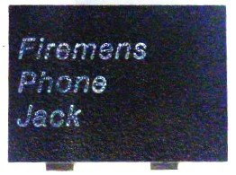 INSERT, BUTTON, FIREMENS PHONE JACK 7069AF SERIES OTIS # 250E