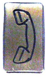 HANDLE, PHONE BOX COVER, STAINLESS STEEL