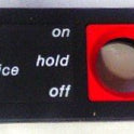 BEZEL, CHICKLET, KEY SWITCH, FIRE SERVICE, MARKED ON-OFF-HOLD OTIS # 396LB97