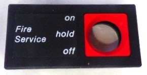 BEZEL, CHICKLET, KEY SWITCH, FIRE SERVICE, MARKED ON-OFF-HOLD OTIS # 396LB97