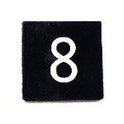 BUTTON, 7/8 SQUARE, MARKED # 8 OTIS # 323AS2