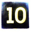 BUTTON, 7/8 SQUARE, MARKED # 10 OTIS # 323AS2