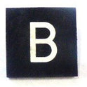 BUTTON, 7/8 SQUARE, MARKED B OTIS # 323AS2