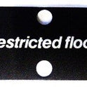 MASK, MARKED RESTRICTED FLOOR OTIS # 449BS9