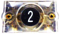 BUTTON, CAR, SPECIFY MARKING, 120 VAC,  COMPLETE, OTIS # 7069Y