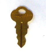 KEY, CHICAGO, USED ON KEYED STOP/RUN SWITCHES AND OTHERS DOVER # H2011