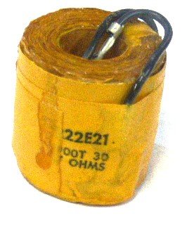COIL, 47 OHMS, 9/16 I.D. X 1 5/16 O.D. X 1 21/64 L,  2 LEADS, OTIS # 222E21