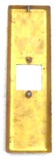 PLATE, COVER, HALL, TERMINAL, BRONZE, FORMED OTIS # 147FD1-7