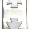 LANTERN, HALL, FACEPLATE & ARROWS, VERTICAL, SS OTIS # A8846AA1-3